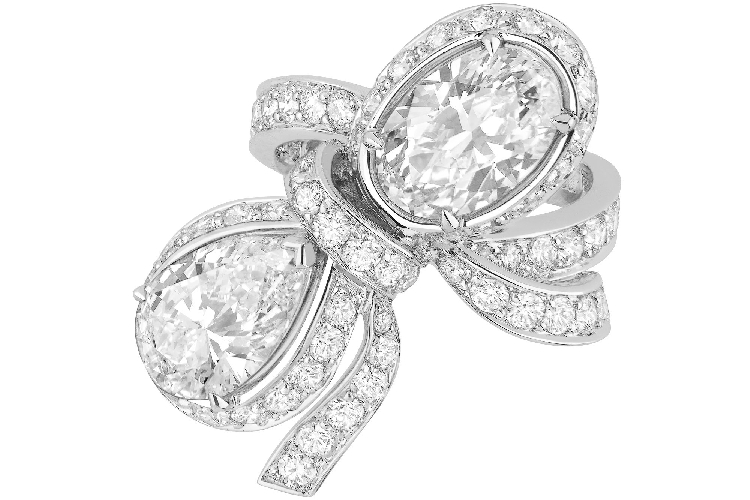 迪奥Caprice系列白金钻石戒指