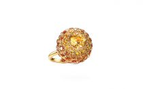 蒂芙尼MASTERPIECES18k黄金镶嵌黄色蓝宝石和锰铝榴石戒指(18k黄金镶嵌黄色蓝宝石和锰铝榴石戒指18k黄金镶嵌黄色蓝宝石和锰铝榴石戒指)戒指
