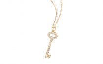蒂芙尼TIFFANY KEYS18K黄金镶钻钥匙吊坠(18K黄金镶钻钥匙吊坠18K黄金镶钻钥匙吊坠)项链