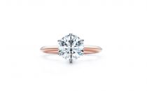 蒂芙尼TIFFANY SETTING18K 玫瑰金六爪镶嵌钻戒(18K玫瑰金六爪镶嵌钻戒18K玫瑰金六爪镶嵌钻戒)戒指