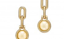 蒂芙尼TIFFANY HARD WEAR18K 黄金南洋金珍珠链环耳环(18K黄金南洋金珍珠链环耳环18K黄金南洋金珍珠链环耳环)耳饰
