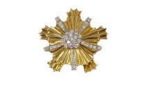 蒂芙尼黄金镶嵌钻石Patriotic胸针(黄金镶嵌钻石Patriotic胸针黄金镶嵌钻石Patriotic胸针)胸针