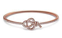 蒂芙尼TIFFANY KEYS18K玫瑰金镶钻Woven钥匙铰链手镯(18K玫瑰金镶钻Woven钥匙铰链手镯18K玫瑰金镶钻Woven钥匙铰链手镯)手镯