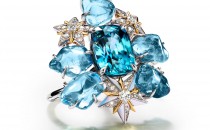 蒂芙尼BLUE BOOK高级珠宝铂金及18K黄金镶嵌蓝色锆石，海蓝宝石，珍珠母贝及钻石戒指(铂金及18K黄金镶嵌蓝色锆石，海蓝宝石，珍珠母贝及钻石戒指铂金及18K黄金镶嵌蓝色锆石，海蓝宝石，珍珠母贝及钻石戒指)戒指