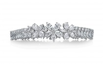 蒂芙尼Victoria™Victoria™系列铂金镶钻手链(Victoria™系列铂金镶钻手链Victoria™系列铂金镶钻手链)手镯