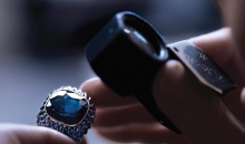 蒂芙尼BLUE BOOK高级珠宝SCALES系列蓝色碧玺戒指