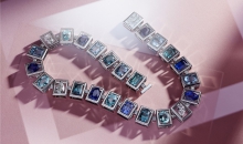 蒂芙尼BLUE BOOK高级珠宝2019 Blue Book铂金镶嵌蓝宝石、蓝色铜锂碧玺、蓝色碧玺、海蓝宝石及钻石项链