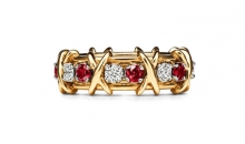 蒂芙尼TIFFANY& CO.SCHLUMBERGER红宝石及钻石戒指