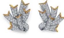 蒂芙尼史隆伯杰系列铂金及黄金镶嵌钻石耳环