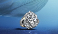 蒂芙尼BLUE BOOK高级珠宝铂金及18K黄金镶钻戒指