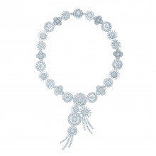 蒂芙尼BLUE BOOK高級珠寶花束裝飾鉆石項鏈