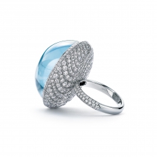 蒂芙尼BLUE BOOK高级珠宝钻石漩涡戒指
