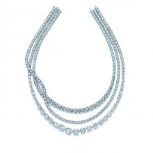 蒂芙尼BLUE BOOK高級珠寶三圈鉆石項鏈