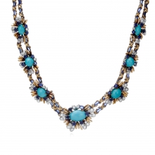 蒂芙尼史隆伯杰系列高级珠宝史隆伯杰花朵造型项链