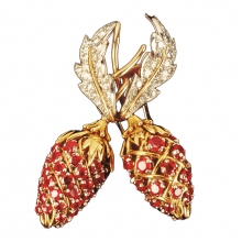 蒂芙尼史隆伯杰系列高级珠宝史隆伯杰水果造型胸针