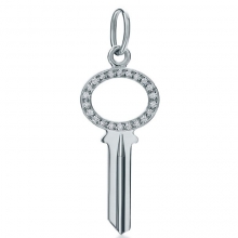 蒂芙尼TIFFANY KEYS Modern Keys 椭圆形镂空钥匙吊坠