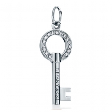 蒂芙尼TIFFANY KEYS Modern Keys 圓形鏤空鑰匙吊墜