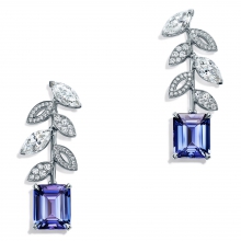 蒂芙尼BLUE BOOK高级珠宝2018 BLUE BOOK蕨叶造型耳环