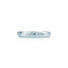 蒂芙尼结婚戒指“Tiffany & Co.”字样 戒指
