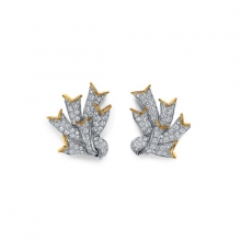 蒂芙尼史隆伯杰系列铂金及黄金镶嵌钻石耳环