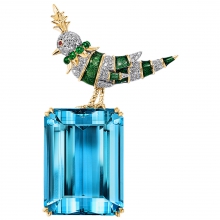 蒂芙尼SCHLUMBERGER™高级珠宝“石上鸟”胸针