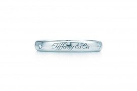 蒂芙尼结婚戒指“Tiffany & Co.”字样 戒指