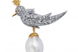 蒂芙尼SCHLUMBERGER®高级珠宝BIRD ON A PEARL胸针