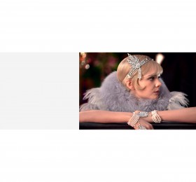 蒂芙尼The Great Gatsby系列Savoy钻石和珍珠头饰官方图