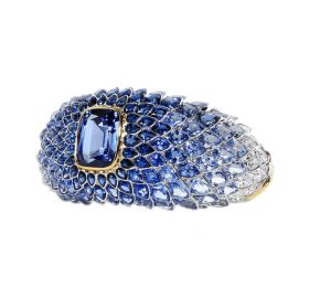 蒂芙尼BLUE BOOK高级珠宝SCALES系列蓝色 尖晶石手链 手镯