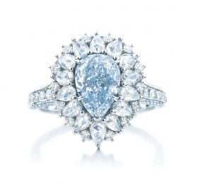 蒂芙尼Blue Book高级珠宝系列梨形钻戒 戒指