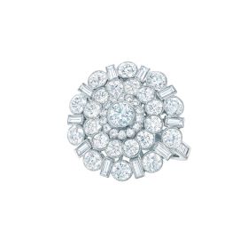 蒂芙尼BLUE BOOK高级珠宝花朵造型戒指 戒指