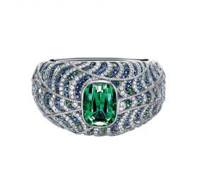 蒂芙尼MASTERPIECES PRISM系列铂金镶嵌绿色碧玺、沙弗莱石、蓝宝石和钻石手镯 手镯
