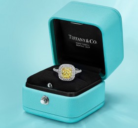 蒂芙尼TIFFANY SOLESTE黄钻戒指官方图