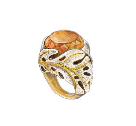 蒂芙尼 锰铝榴石及钻石戒指 戒指