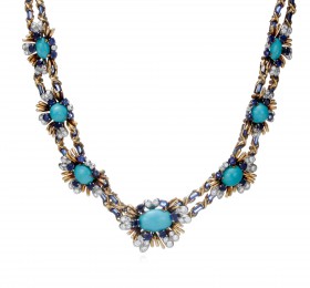 蒂芙尼史隆伯杰系列高级珠宝史隆伯杰花朵造型项链 项链