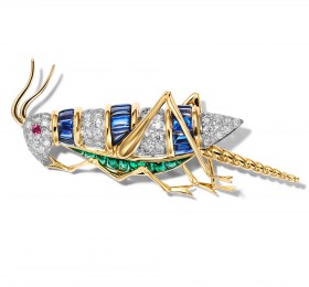 蒂芙尼史隆伯杰系列高级珠宝史隆伯杰蟋蟀造型胸针 胸针