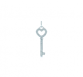 蒂芙尼 心形钥匙吊饰 项链