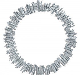 蒂芙尼 灰色钻石冰川造型项链 项链