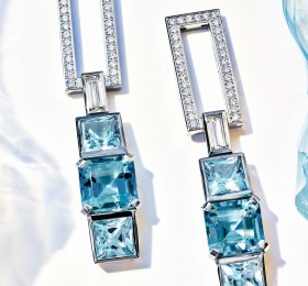 蒂芙尼BLUE BOOK高级珠宝2018 BLUE BOOK钻石耳环官方图