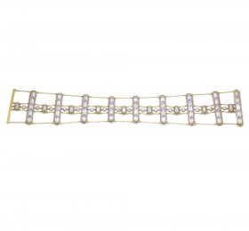 蒂芙尼古董珍藏18K黄金和铂金镶嵌紫锂辉石项链官方图