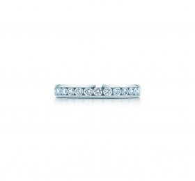 蒂芙尼结婚戒指槽式镶嵌戒指 戒指