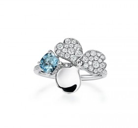 蒂芙尼 钻石及海蓝宝石戒指 戒指