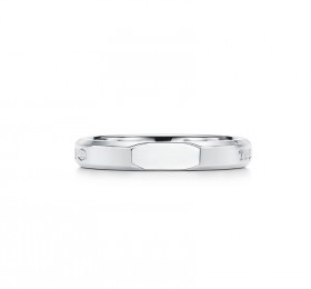蒂芙尼 纯银窄式斜切戒指 戒指