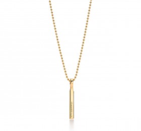 蒂芙尼TIFFANY 1837系列Makers 系列 18K 黄金条形吊饰项链，61.0 厘米项链