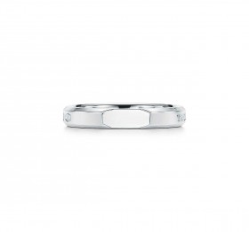 蒂芙尼TIFFANY 1837系列Makers 系列纯银窄式斜切戒指 戒指
