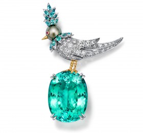 蒂芙尼SCHLUMBERGER™高级珠宝Rainbow Bird on a Rock“石上鸟”胸针 胸针
