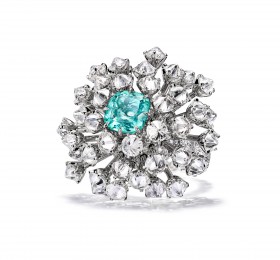 蒂芙尼BLUE BOOK高级珠宝2023 BLUE BOOK铂金镶嵌钻石戒指 戒指