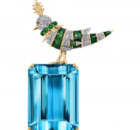 蒂芙尼SCHLUMBERGER™高级珠宝“石上鸟”胸针胸针