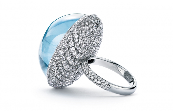 蒂芙尼BLUE BOOK高级珠宝钻石漩涡戒指