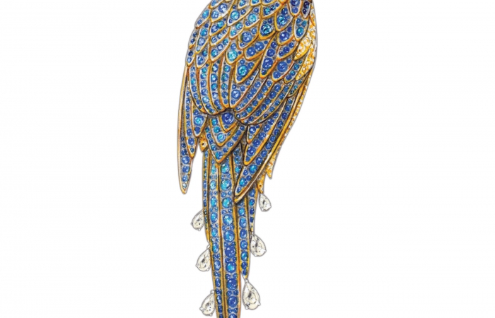蒂芙尼BLUE BOOK高级珠宝雀鸟胸针